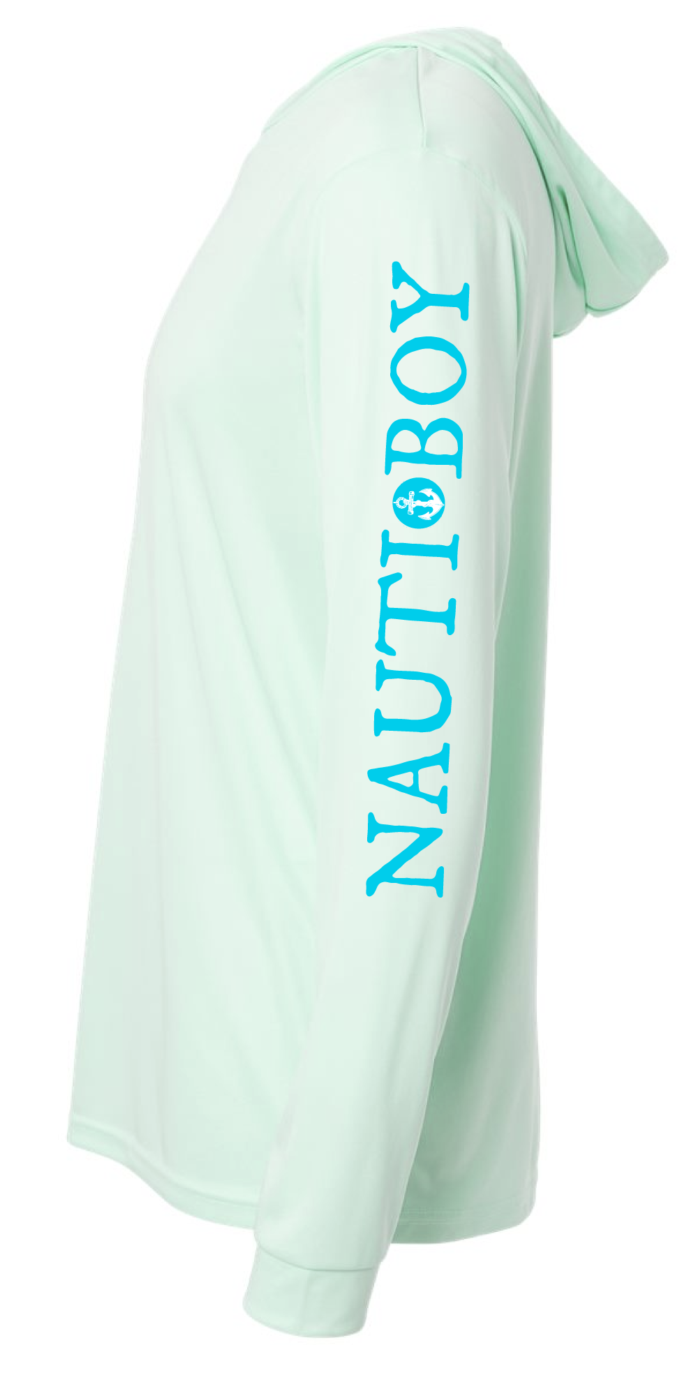 Johnny’s Nauti-Core Sun Shirt (Color: Mint with Deep Blue Plum/Lime ‘Johnny’)